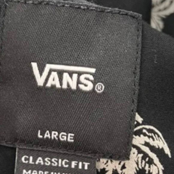 VANS Men’s Almost Paradise Off the Wall Resort Club Large Button Down Shirt - Picture 10 of 11